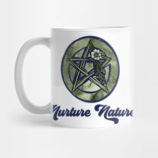 Nurture Nature Green Pentacle Mug